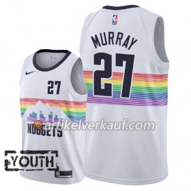 NBA Denver Nuggets Trikot Jamal Murray 27 2018-19 Nike City Edition Weiß Swingman - Kinder
